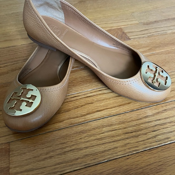 Tory Burch Tan Leather Ballet Flats - Picture 2 of 8